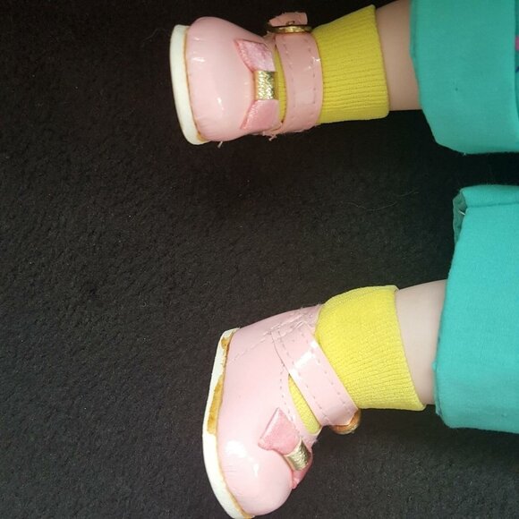 Vintage Circus Clown SFBJ Melissa LR Model 236 Porcelain Doll Pink Shoes Hair - Picture 7 of 7